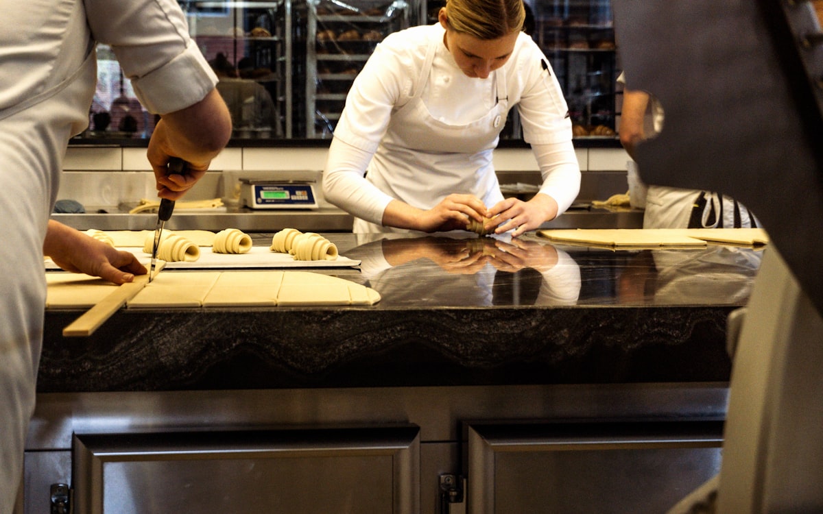 Professional cooking demonstration